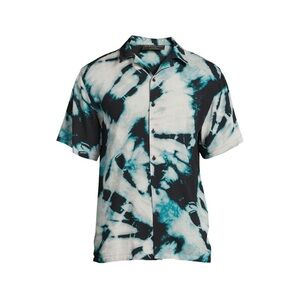 No Boundaries Men's Printed Shirt with Short Sleeves Size S (34/36)